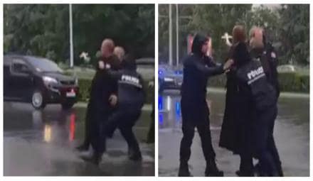 У Болгарії священник з хрестом накинувся на кортеж Зеленського