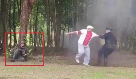 В Білорусі глядач ногами побив "фашиста"