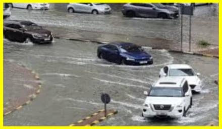 Dubai was flooded by heavy rains and storms