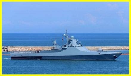 Russian ship "Sergey Kotov" attacked in occupied Crimea