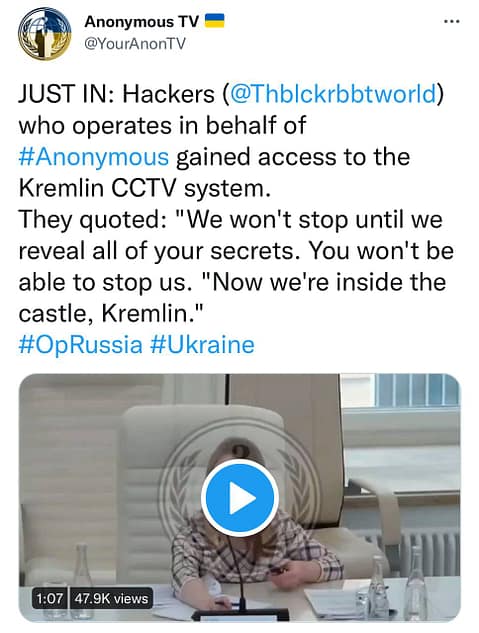 Хакеры Anonymous в Кремле! Хакеры Anonymous в Кремле!