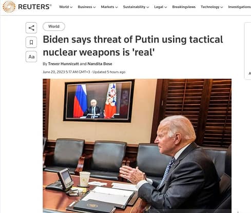 The threat of using tactical nuclear weapons is real