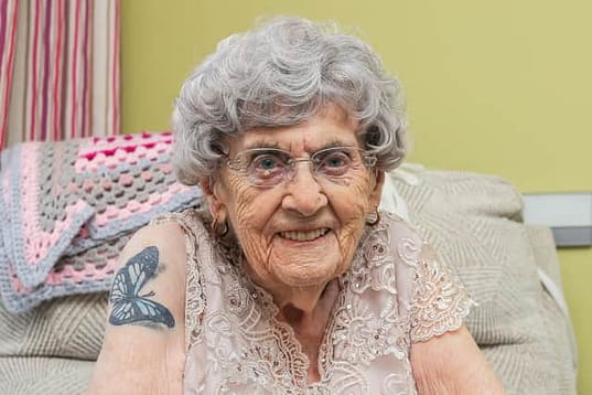 The oldest tattooed woman in the UK