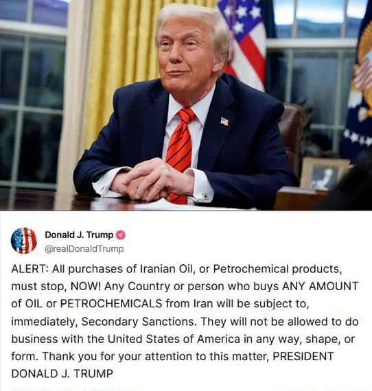 Трамп погрожує санкціями через покупку іранської нафти