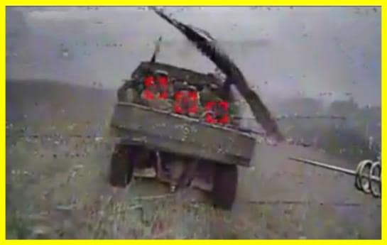 Threw a Kalashnikov assault rifle at a combat drone