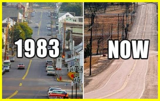 Centralia is a town where an underground fire has been burning for over 60 years