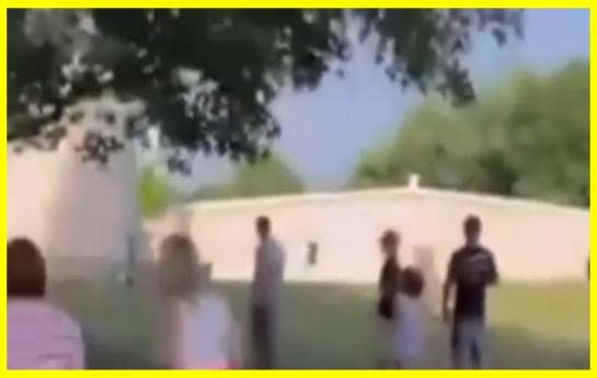 A lot of people saw a man with a rifle