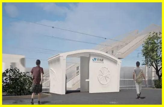 The world's first 3D-printed railroad station