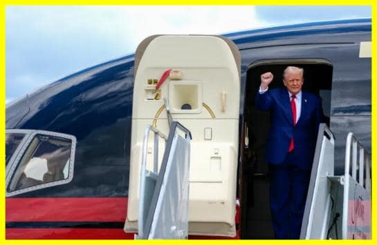 Літак Трампа надто наблизився до пасажирського рейсу