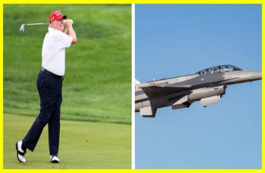 Fighter jets were raised to intercept a plane over Trump's golf club
