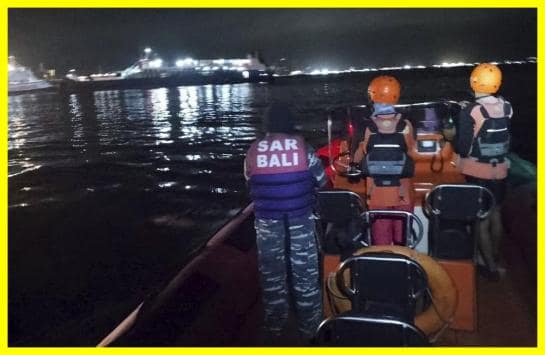 A ferry carrying people sank in Indonesia