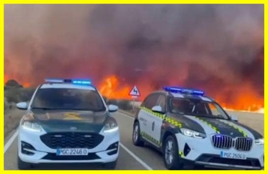 The fire is approaching Madrid