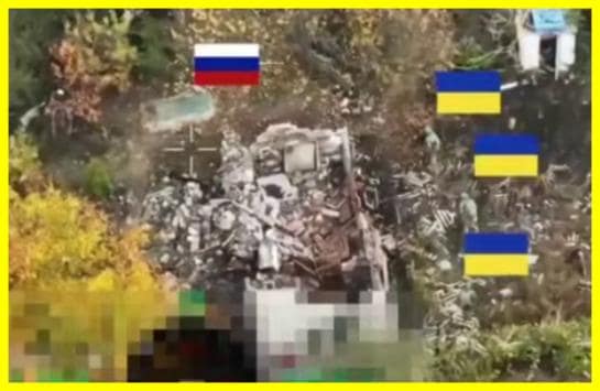 Three Ukrainian soldiers captured seven Russians