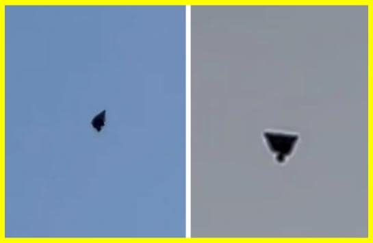 A pyramid-shaped UFO was spotted over Texas