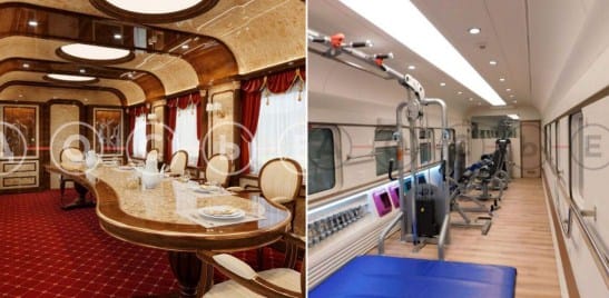 А ось, що знаходиться всередині бронепоїзда Путіна!