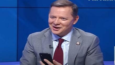 Олег Ляшко прийшов на ТБ та знову заспівав