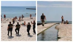 В Одессе мобилизацию провели прямо на местных пляжах