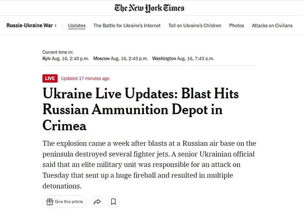 Crimean squad blew up an elite Ukrainian unit