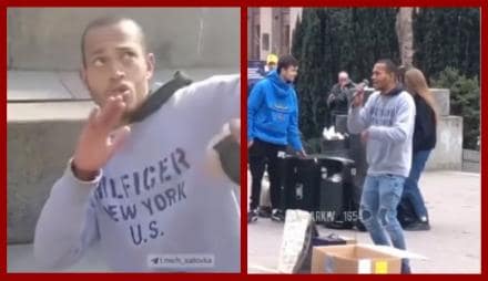  Нападение на уличного музыканта в Киеве из-за песен Моргенштерна