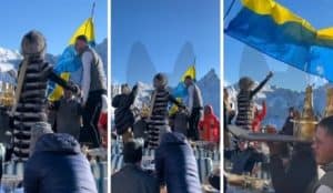 Гулянка багатих українці в елітному ресторані Куршевелю! 