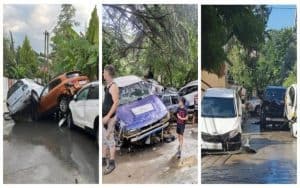 Настоящий ад в Сочи! Сильные потоки сносят людей и автомобили