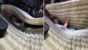 Пограничники обнаружили парня который спрятался между матрасами