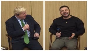 Владимир Зеленский пошутил над Борисом Джонсоном