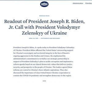 Байден поговорил с Зеленским Байден поговорил с Зеленским