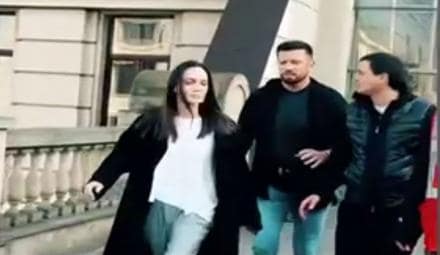 Angelina Jolie had to flee to a bomb shelter in Lviv!