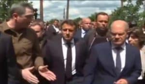 Макрон, Шольц, Драги своими глазами увидели разрушенный россиянами Ирпень