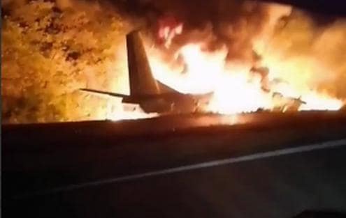 У Чугуєві під Харковом розбився військовий літак