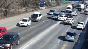 Пьяный водитель носился по столице, спасаясь от патрульных