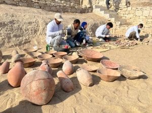 Part of the foundation of the temple of a female pharaoh found