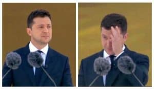 Владимир Зеленский расчувствовался во время перформанса