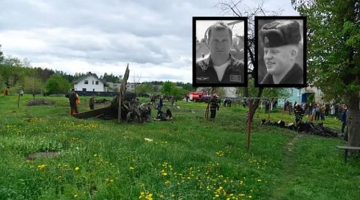 видео момента крушения самолета в Беларуси