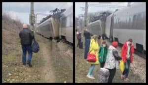 сошел с рельсов поезд "Интерсити"