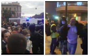 У РФ почались затримання учасників антивоєнних акцій