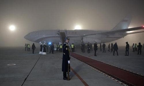 Самолет с Путиным