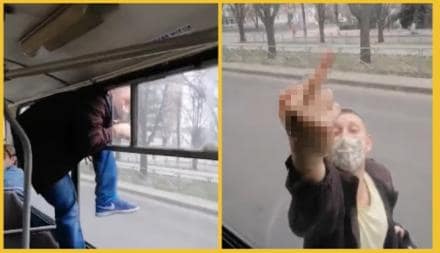 "Заяц безбилетник" ударил кондуктора троллейбуса, и удрал через окошко